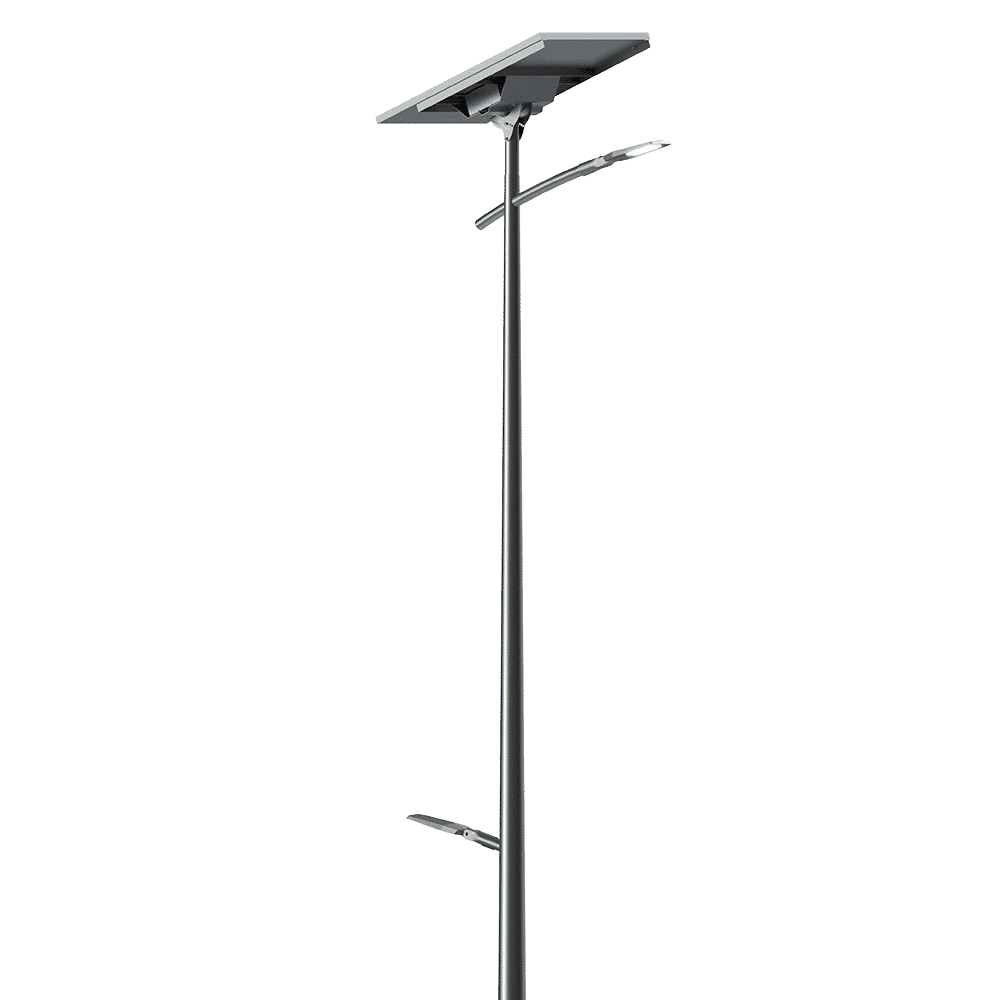 Lampadaire solaire - LED 30W 18V - Panneau 80W