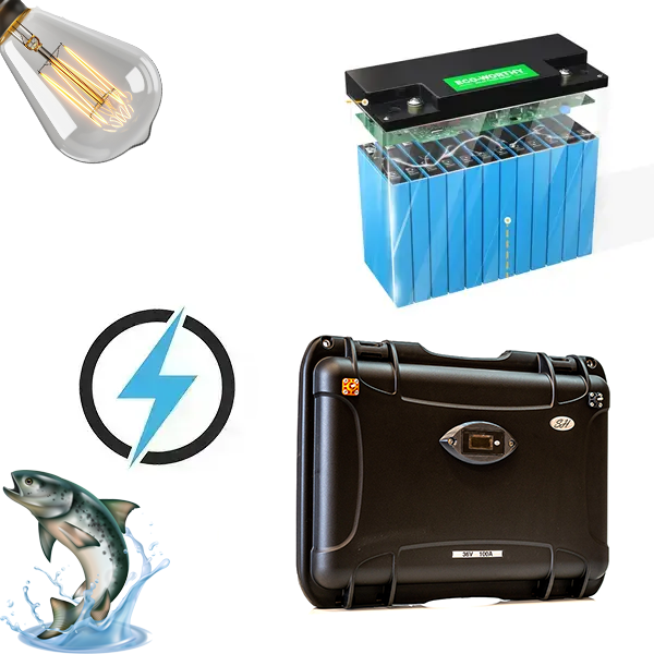 Maleta De Pesca Batería De Litio 720W