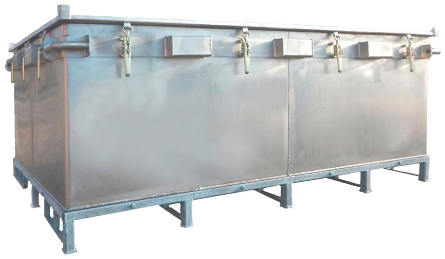 CAJA 2500 x 1400 x 1000 para baterías de litio dañadas
