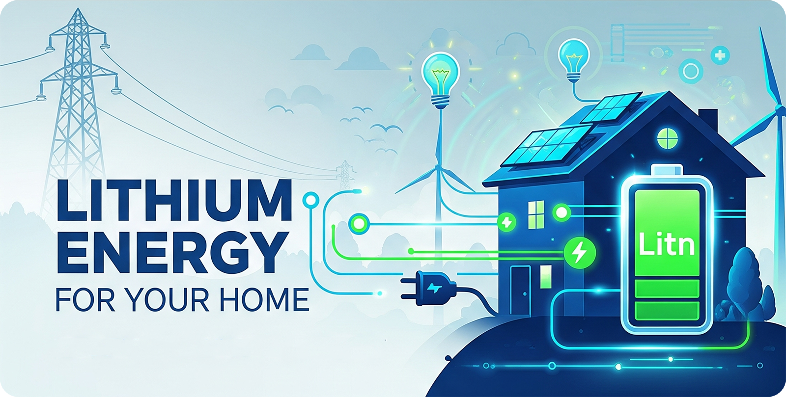 energía de litio para el hogar